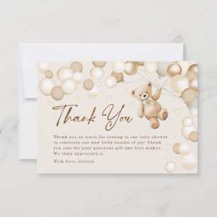 Teddy Bear Baby Shower Thank You Card