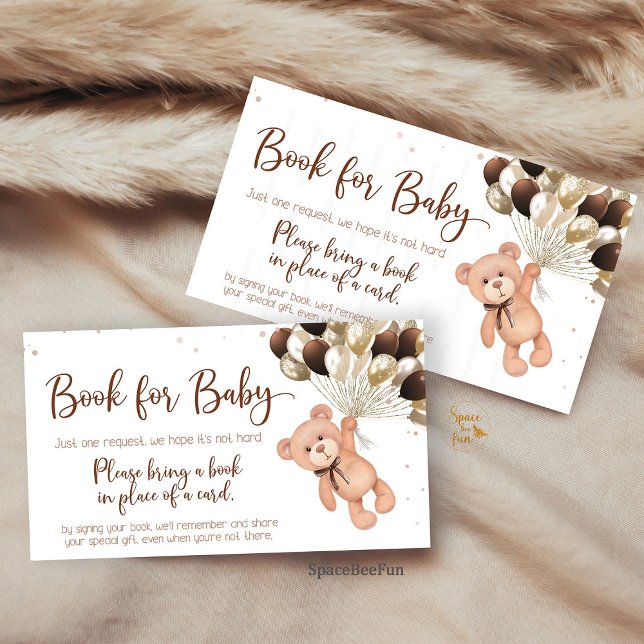 Teddy Bear Baby Shower We can barely wait Enclosure Card (Teddy Bear Baby Shower, We Can Bearly Wait Diaper Raffle, Book for Baby Shower, Diaper Raffle Card, )