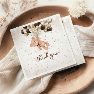 Teddy Bear Baby Shower We can barely wait Napkin