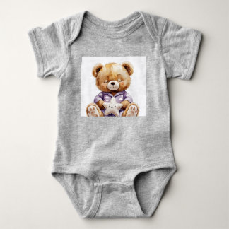Teddy bear baby suite bodysuit