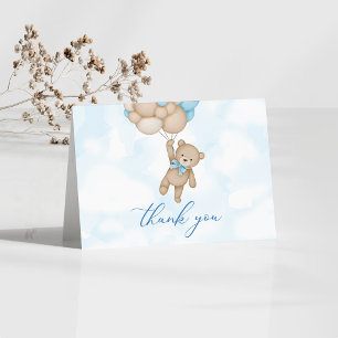Teddy Bear Baby Thank You Card