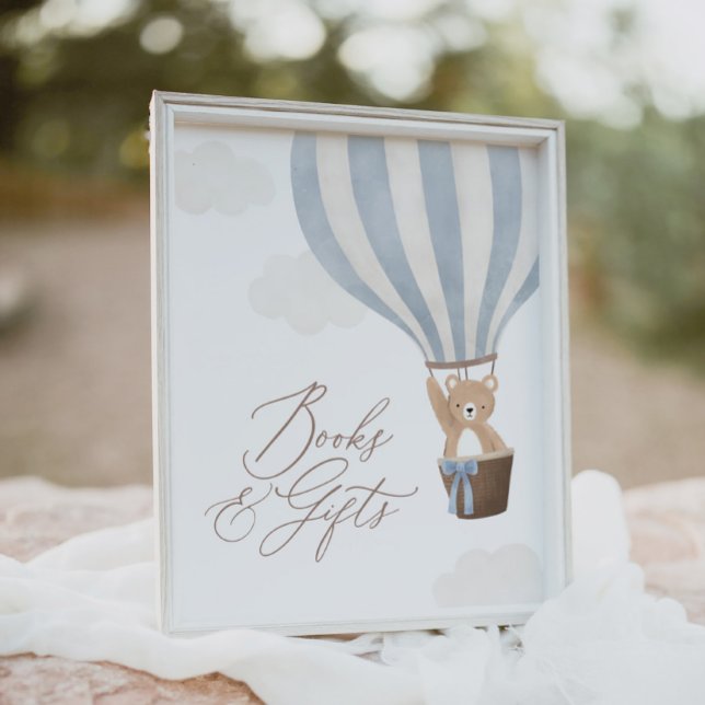 Teddy Bear Balloon Baby Shower Books and Gifts Poster (Creator Uploaded)