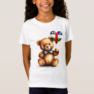 teddy bear & balloon Central African Republic flag T-Shirt