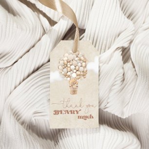 Teddy Bear Balloon Gender Neutral Baby Shower Gift Tags