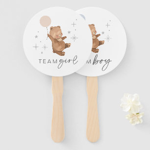 Teddy Bear Balloon Gender Reveal - Voting Fan