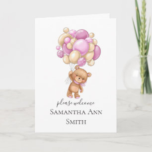 teddy bear balloon invitations