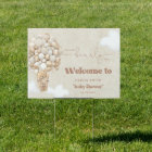 Teddy Bear Balloon Neutral Baby Shower Welcome