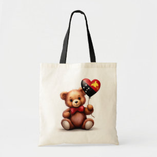 teddy bear & balloon Papua New Guinea flag. Tote Bag