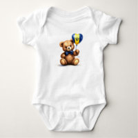 teddy bear & balloon with the Barbados flag.
