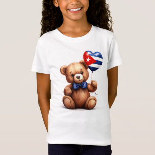 teddy bear & balloon with the Cuban flag. T-Shirt