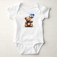 teddy bear & balloon with the El Salvador flag.