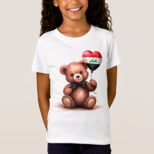 teddy bear & balloon with the Iraqi flag. T-Shirt