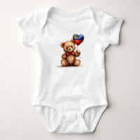 teddy bear & balloon with the Liechtenstein flag.
