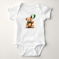 teddy bear & balloon with the Nigerian flag.