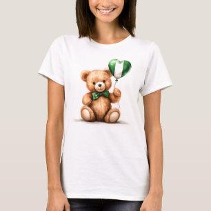 teddy bear & balloon with the Nigerian flag. T-Shirt