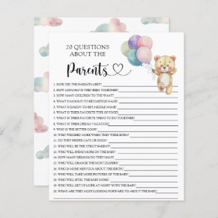 Teddy bear balloons - games about the parents