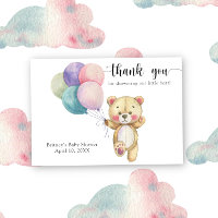 Teddy bear balloons - thank you