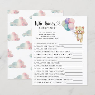 Teddy Bear Balloons - Who knows mummy best