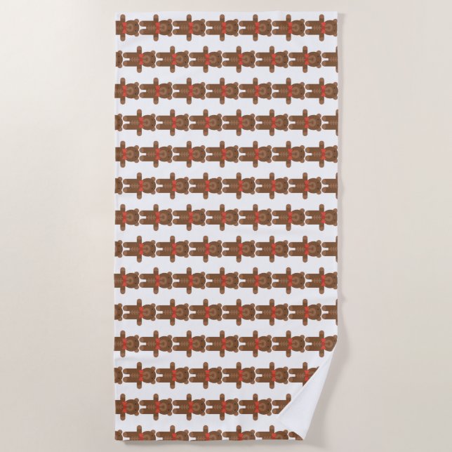 teddy bear beach towel (Front)