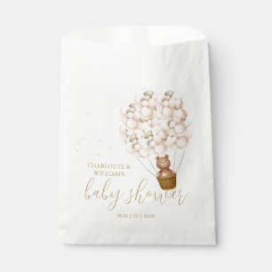 Teddy Bear Bearly Wait Gold Baby Shower Favour Bags