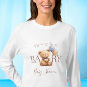 Teddy Bear Bearly Wait Mummy to Be Baby Shower T-Shirt