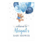Teddy Bear Bearly Wait Welcome Baby Shower  Poster
