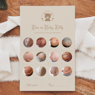 Teddy Bear Beer Or Baby Belly Baby Shower Game 