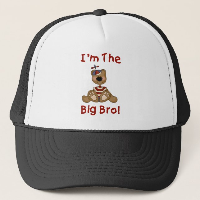 Teddy Bear Big Bro Tshirts and Gifts Trucker Hat (Front)