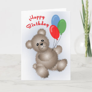 Teddy Bear Birthday Card