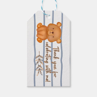 Teddy Bear Birthday Favour Tag