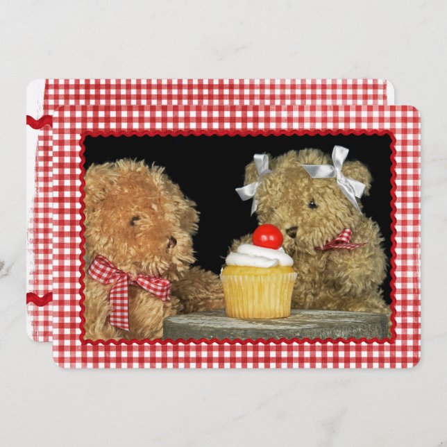 Teddy Bear Birthday Invite (Front/Back)