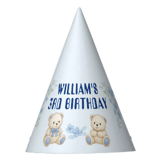 Teddy Bear Birthday Party Hat