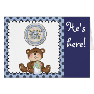 Teddy Bear Blue with Black Boy