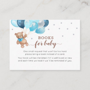Teddy Bear Book Request Baby Shower Enclosure