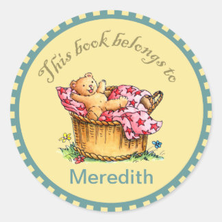 Teddy Bear Book Stickers