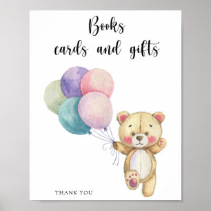 Teddy bear - books cards and gifts poster