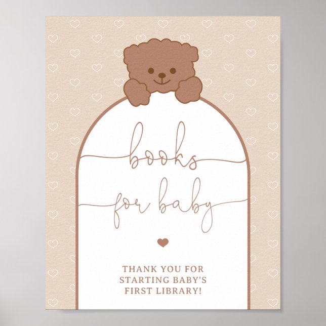 Teddy Bear Books for Baby Poster (Front)
