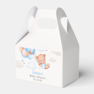 Teddy Bear Boy Baby Shower Favour Box