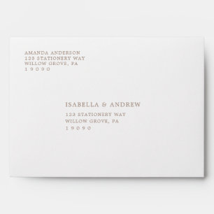Teddy Bear Boy Classic Baby Shower Adressed Envelope