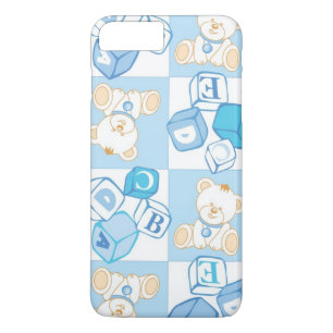 Teddy bear checked pattern Case-Mate iPhone case