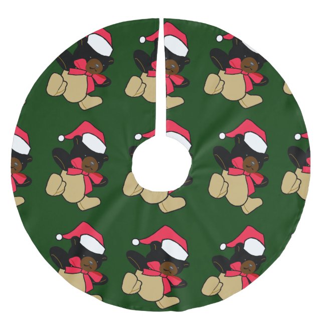Teddy Bear Christmas Tree Skirt (Front)