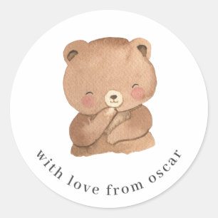 Teddy Bear Classic Round Sticker