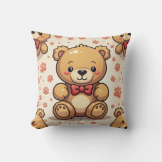 Teddy bear cushion
