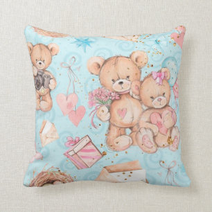 Teddy bear cushion