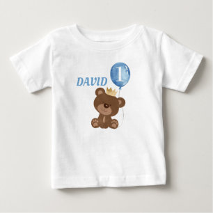 Teddy Bear Cute Baby Boy Birthday T-Shirt
