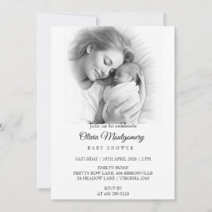 Teddy Bear Cute Custom baby shower invitations