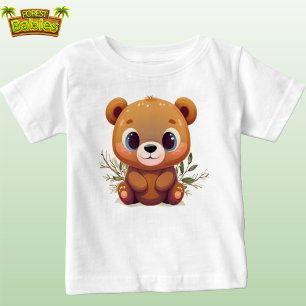 Teddy Bear Cute Whimsical Baby Woodland Animal 🧸 T-Shirt