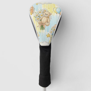 Teddy Bear Daisy Garden Pattern (3) Golf Head Cover