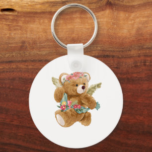 Teddy Bear Day - Celebrate Cuddles and Comfort! Key Ring
