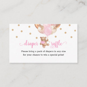 Teddy Bear Diaper Raffle Baby Shower Enclosure Car